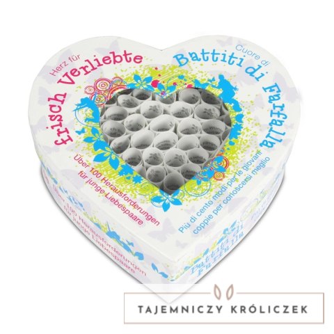Herz & Cuore - Zestaw 100 Wyzwań dla Młodych Par, wersja DE-IT Tease & Please