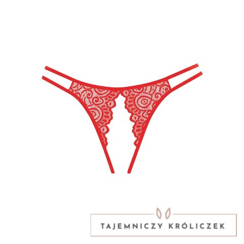 Lovestruck Allure - Koronkowe majtki damskie z eleganckim wycięciem Allure