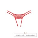 Lovestruck Allure - Koronkowe majtki damskie z eleganckim wycięciem Allure