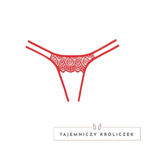 Lovestruck Allure - Koronkowe majtki damskie z eleganckim wycięciem Allure