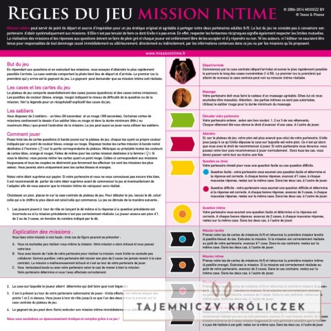 Mission Intime Classique gra partnerska karciana 480 zadań PL/FR Tease & Please