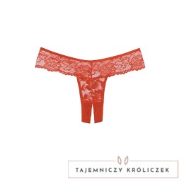 Obsessive Chiqui Love Allure stringi z koronką bez części dolnej, czarne Allure