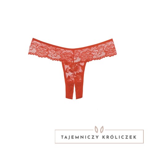 Obsessive Chiqui Love Allure stringi z koronką bez części dolnej, czarne Allure