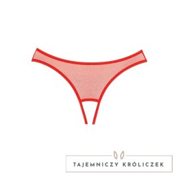 Obsessive Expose Allure - majtki z siateczki z koronką i kokardką Allure
