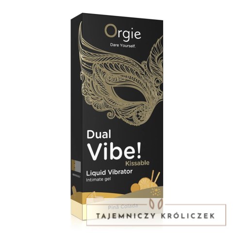 Orgie Dual Vibe Lubrykant Pina Colada 100ml tropikalny aromat Orgie