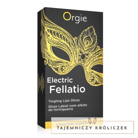 Orgie Electric Fellatio Lip Gloss 10ml - błyszczyk z efektem wibracji Orgie