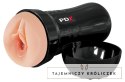 PDX Extreme Wet Pussies Super Juicy Czarna maszyna intymna Fanta Flesh Pipedream