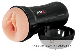 PDX Extreme Wet Pussies Super Juicy Czarna maszyna intymna Fanta Flesh Pipedream