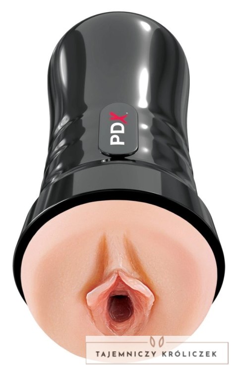 PDX Extreme Wet Pussies Super Juicy Czarna maszyna intymna Fanta Flesh Pipedream