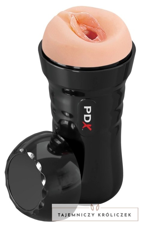PDX Extreme Wet Pussies Super Juicy Czarna maszyna intymna Fanta Flesh Pipedream
