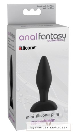 Pipedream Anal Fantasy Mini Plug silikonowy 7,5 cm czarny Anal Fantasy