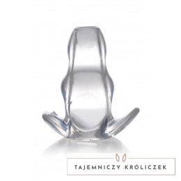 XR Brands Clear View mały korek analny z wydrążonym wnętrzem, TPE XR Brands