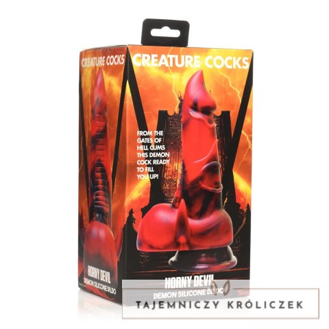 XR Brands Diablo silikonowy model anatomiczny czerwono-czarny 22,9 cm XR Brands