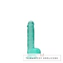 RealRock Crystal Clear model 17 cm z mocną przyssawką, transparentny RealRock by Shots