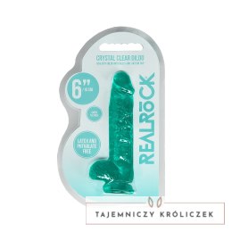RealRock Crystal Clear model 17 cm z mocną przyssawką, transparentny RealRock by Shots