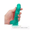 RealRock Crystal Clear model 17 cm z mocną przyssawką, transparentny RealRock by Shots