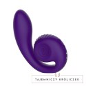 Snail Vibe Gizi Fioletowy - Spiralny Wibrator Dwusilnikowy, silikonowy Snail Vibe