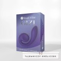 Snail Vibe Gizi Fioletowy - Spiralny Wibrator Dwusilnikowy, silikonowy Snail Vibe