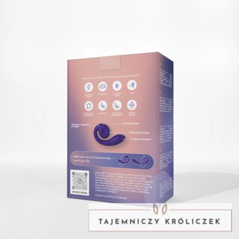 Snail Vibe Gizi Fioletowy - Spiralny Wibrator Dwusilnikowy, silikonowy Snail Vibe