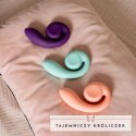 Snail Vibe Gizi Fioletowy - Spiralny Wibrator Dwusilnikowy, silikonowy Snail Vibe