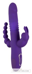 Sweet Smile Thrusting Pearl Triple - wielofunkcyjny model silikonowy USB 26 cm Sweet Smile