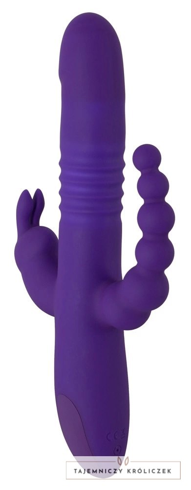 Sweet Smile Thrusting Pearl Triple - wielofunkcyjny model silikonowy USB 26 cm Sweet Smile