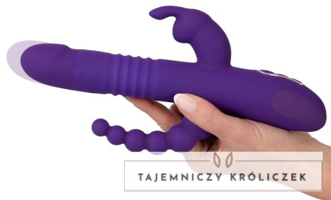 Sweet Smile Thrusting Pearl Triple - wielofunkcyjny model silikonowy USB 26 cm Sweet Smile