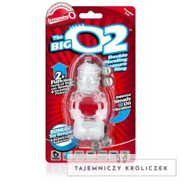 The Screaming O Big O 2 Clear - podwojny pierścień wibrujący transparentny The Screaming O