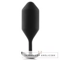 B-Vibe Snug Plug 4 Black - anatomiczny model silikonowy 255g B-Vibe