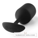 B-Vibe Snug Plug 4 Black - anatomiczny model silikonowy 255g B-Vibe