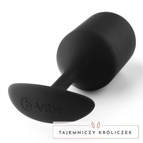 B-Vibe Snug Plug 4 Black - anatomiczny model silikonowy 255g B-Vibe