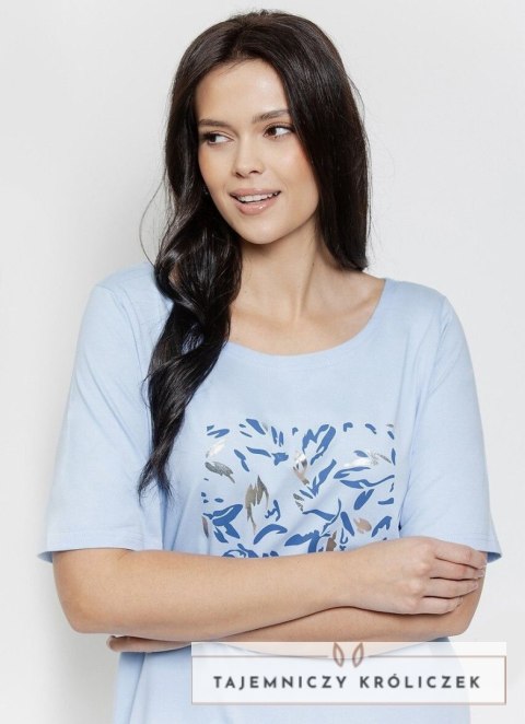 Koszula nocna Valentina Maxi 3573 Niebieska Niebieski XXXXXL Taro