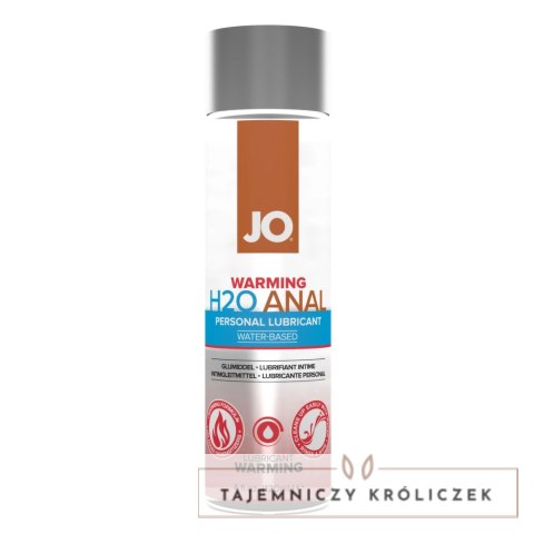 System JO Anal H2O Lubricant Warming 120 ml żel nawilżający rozgrzewający System Jo