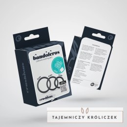 Bandoleros Zestaw Elastycznych Pierścieni Silikonowych Czarny 3 szt. Crushious