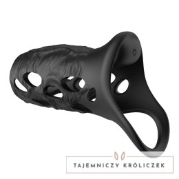 Crushious Batiatus model z wibracjami, silikonowy pierścień czarny 12 cm Crushious