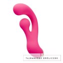 Crushious Pleaser Pink - Wibrujący model z rotacyjnym masażerem, 17,7 cm Crushious