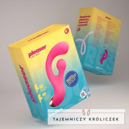 Crushious Pleaser Pink - Wibrujący model z rotacyjnym masażerem, 17,7 cm Crushious