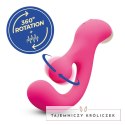 Crushious Pleaser Pink - Wibrujący model z rotacyjnym masażerem, 17,7 cm Crushious
