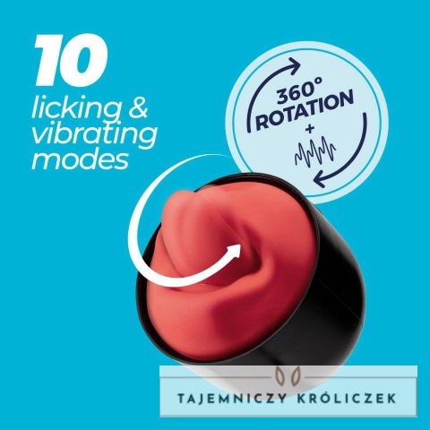 Crushious Slurpy 2w1 Lick & Vibro System Transparentny 22 cm Crushious