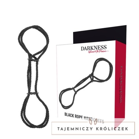 Darkness - Mankiety linowe na kostki, 100% bawełna, 160 cm, czarne DARKNESS