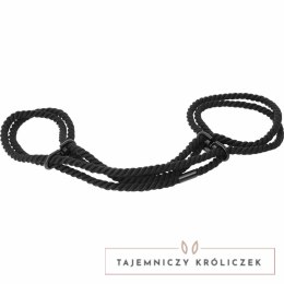Darkness - Mankiety linowe na kostki, 100% bawełna, 160 cm, czarne DARKNESS