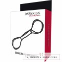 Darkness - Mankiety linowe na kostki, 100% bawełna, 160 cm, czarne DARKNESS