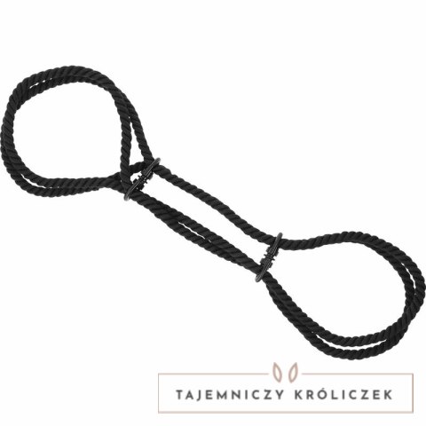 Darkness - Mankiety linowe na kostki, 100% bawełna, 160 cm, czarne DARKNESS