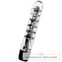 Glossy Lenny Czarny - Wibrujący model intymny z TPE, 14 cm GLOSSY