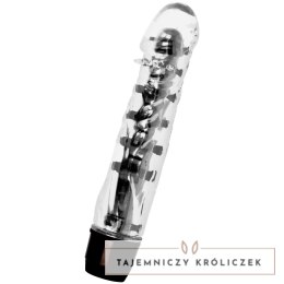 Glossy Lenny Czarny - Wibrujący model intymny z TPE, 14 cm GLOSSY