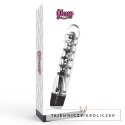 Glossy Lenny Czarny - Wibrujący model intymny z TPE, 14 cm GLOSSY