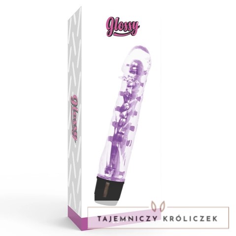 Glossy Lenny Violet - Model z TPE, wodoodporny, 14 cm GLOSSY