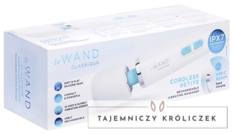 Le Wand Classique Petite Wand - kompaktowa bezprzewodowa masażerka biała Le Wand