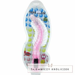Baile Wibrator Cierniowy Rożowy - Elastyczny Model z 6 Trybami BAILE
