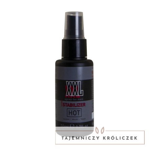 HOT XXL Spray Stabilizer dla mężczyzn z Ginkgo, Ginseng i Aloe Vera 50ml HOT